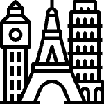 Europe Landmarks Icon
